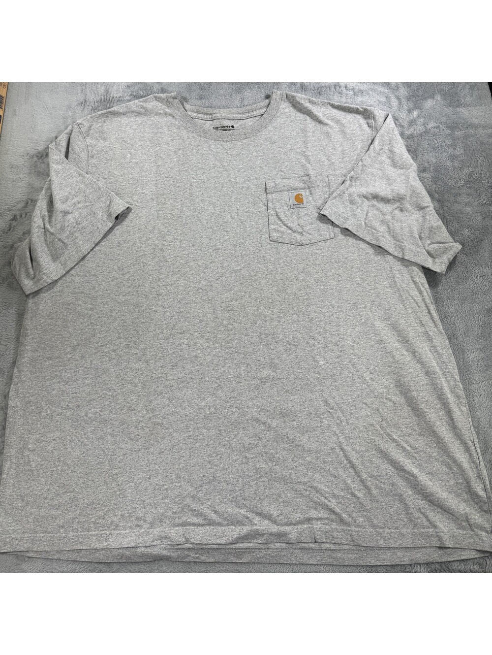 Carhartt Pocket T-Shirt Men's Size 3XL Short Sleeve Crew Neck Gray